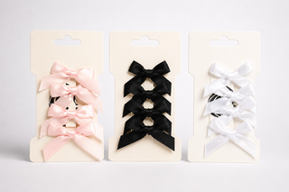 Set of 4 ribbon hair clips