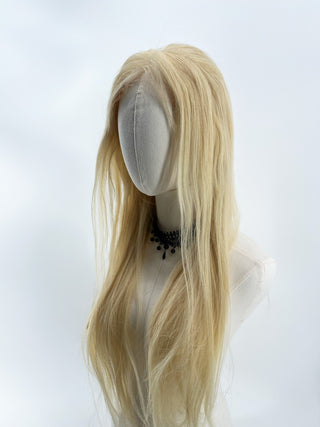 Blonde lace front human hair wig