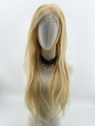 Blonde lace front human hair wig